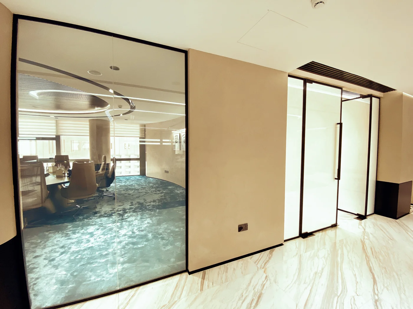 Interior glass doors