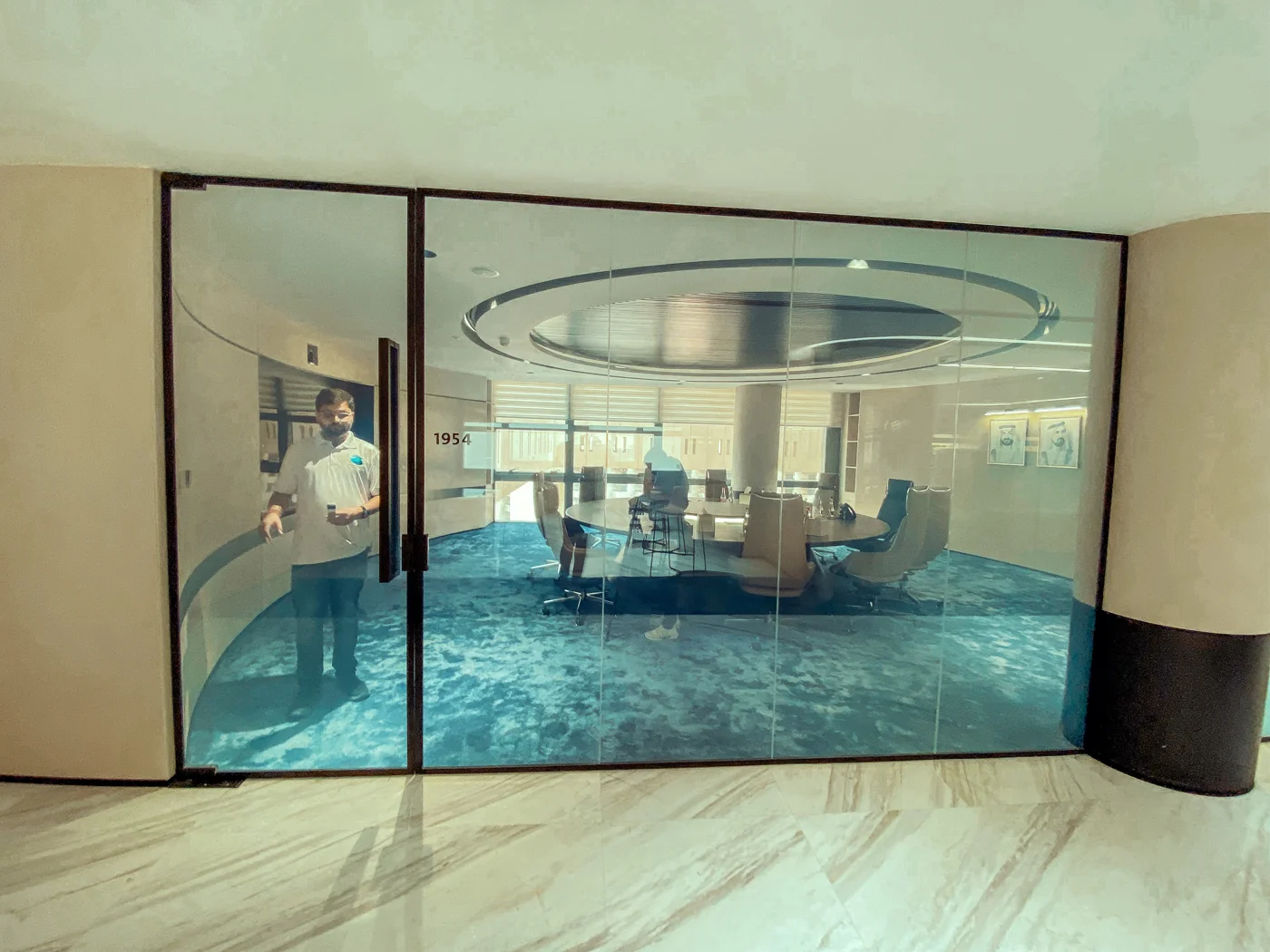 Architectural glass interior