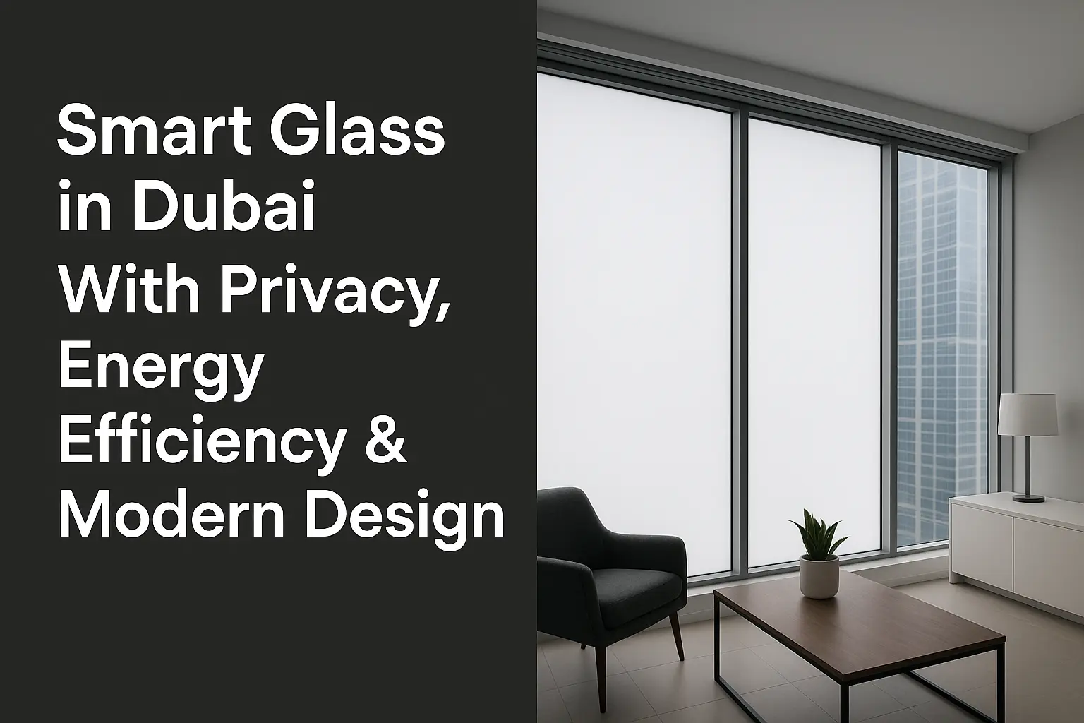 Smart Glass in Dubai With Privacy, Energy Efficiency & Modern Design
