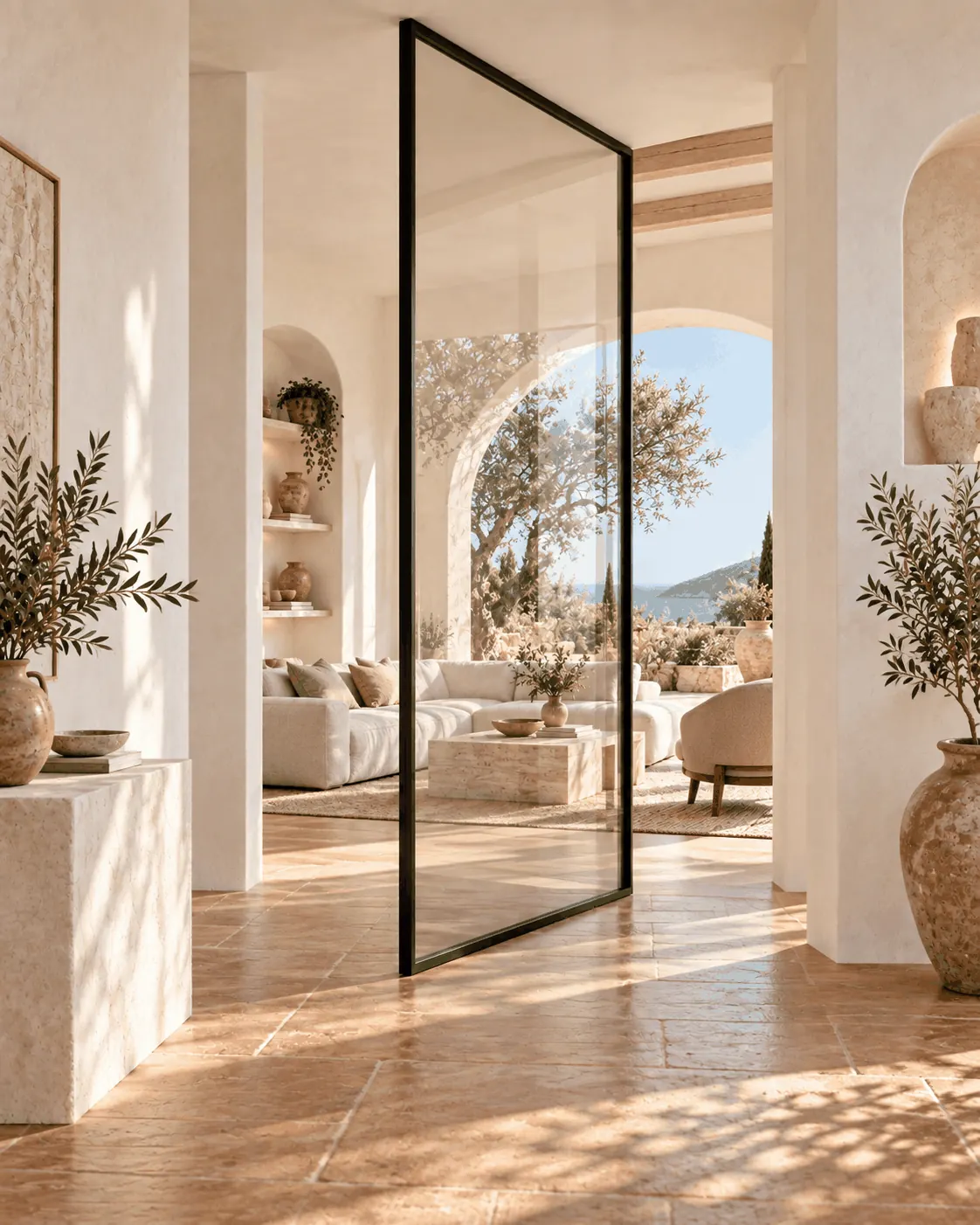 Pivot Glass Doors